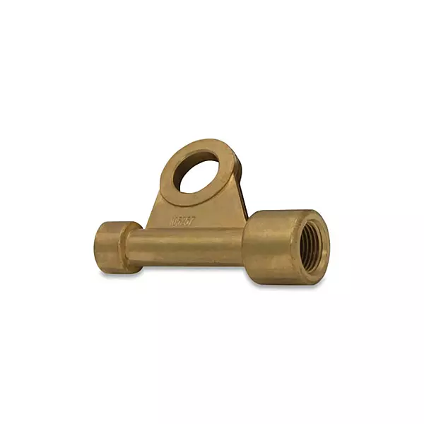 Power Cable Adapter, 3/8 in - 24, Brass, RH