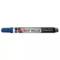 BEST WELDS 900-PAINTMKR-BLU - Prime-Action Paint Marker, Reversible Chisel/Bullet Tip, Blue, 12ct