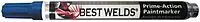 BEST WELDS 900-PAINTMKR-BLU - Prime-Action Paint Marker, Reversible Chisel/Bullet Tip, Blue, 12ct