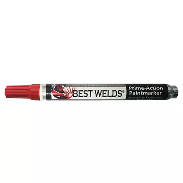 BEST WELDS 900-PAINTMKR-RED - Prime-Action Paint Marker, Reversible Chisel/Bullet (12pk)