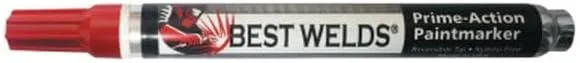 BEST WELDS 900-PAINTMKR-RED - Prime-Action Paint Marker, Reversible Chisel/Bullet (12pk)