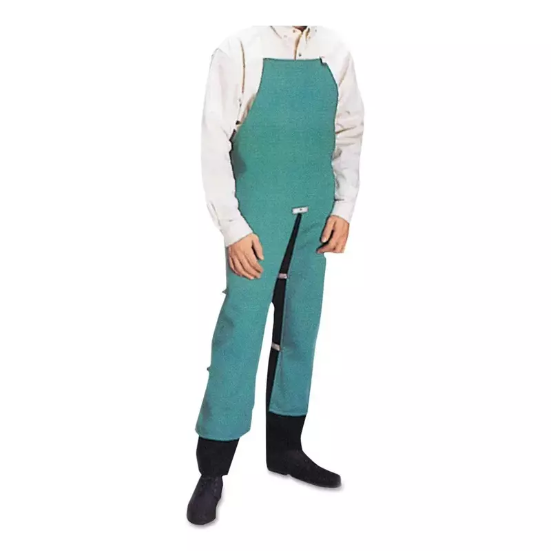 BEST WELDS 902-CA-302-S - Sateen Split Leg Bib Apron, 24" x 42" Visual Green