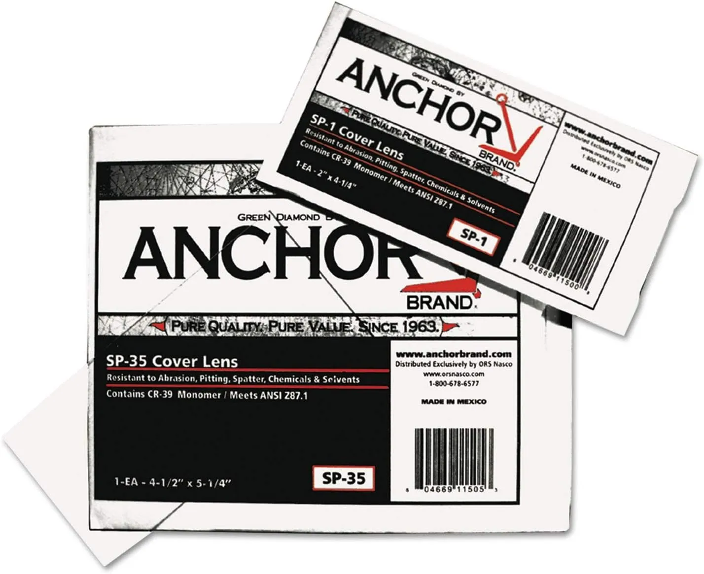 Anchor Brand 101-SP-35 50% CR-39 Plastic Replacement Lenses