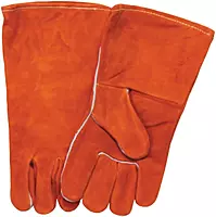 BEST WELDS 902-18GC - Split Cowhide Kevlar Welding Gloves, Large, Russet