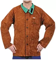 BEST WELDS 902-1200-XL Split Cowhide Leather Jacket, X-Large, Lava Brown