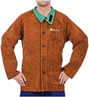 BEST WELDS 902-1200-2XL - Split Cowhide Leather Jacket, 2X-Large, Lava Brown