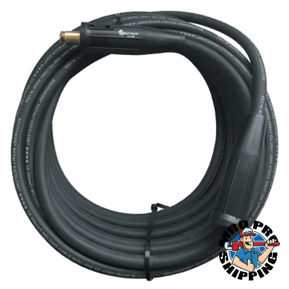 BEST WELDS 911-2/0-100-LC40 - Welding Cable Assembly, 2/0 AWG, 100ft w/ LC40 Male/Female,