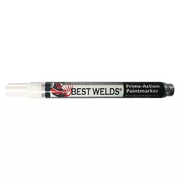 BEST WELDS 900-PAINTMKR-WHT - Prime-Action Paint Marker, Reversible Chisel/Bullet (12pk)