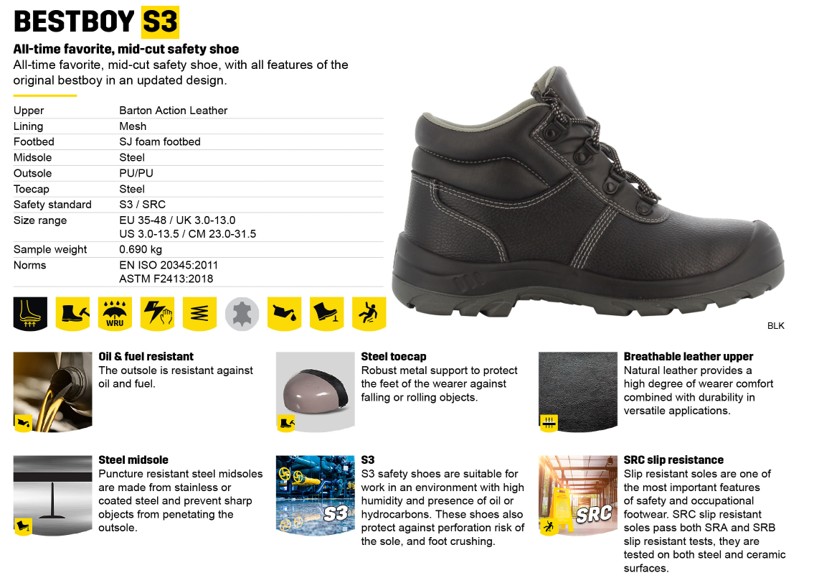 Safety Jogger BestBoy - Safety shoes - Size 43