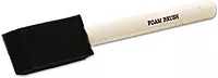 Foam/Economy Brushes 1" FOAM, WOOD HANDLE