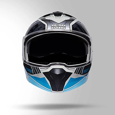 STUDDS TROOPER D1 MATT GREY N1 BLUE D/V (XL)