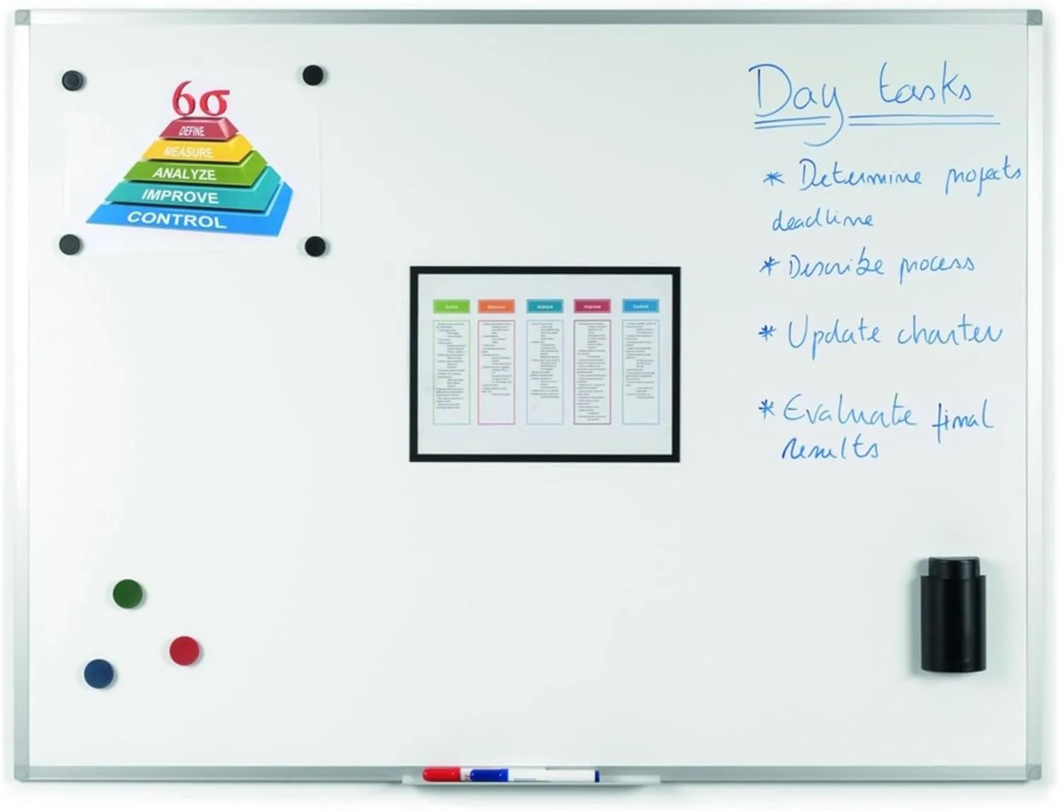 MasterVision Ayda Magnetic Steel Dry Erase Board, 18 x 24 inches