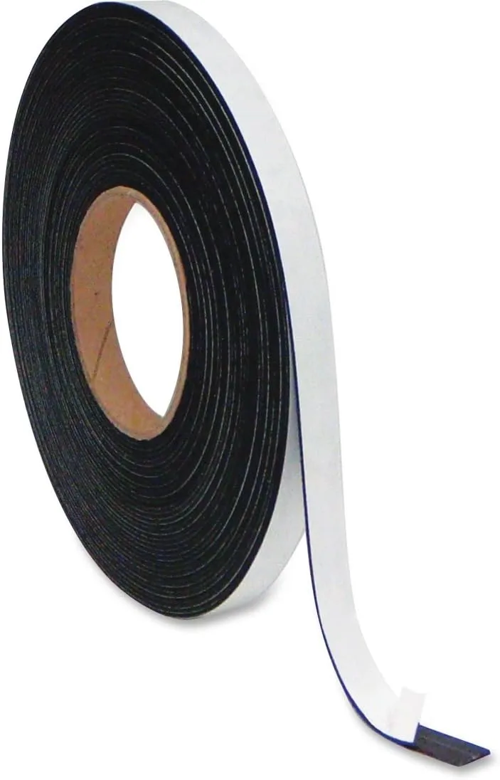 Magnetic Adhesive Roll, 1" x 50', Black (BVCFM2021)