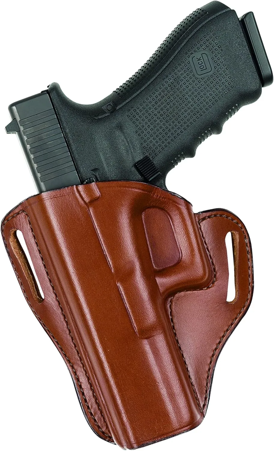 BIANCHI Model 57 Remedy Open-Top Full-Grain Leather Belt Slide Holster