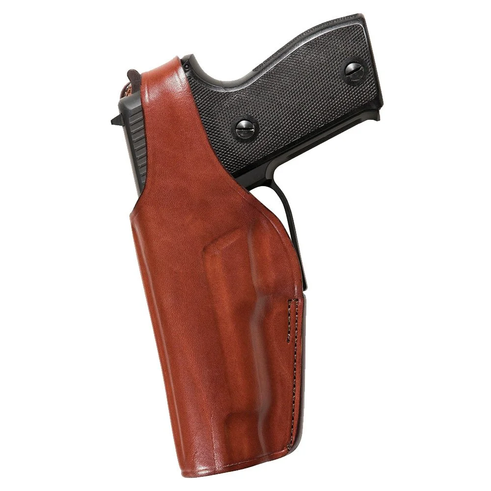 BIANCHI Model 19L Thumbsnap Suede-Lined Leather Belt Slide Holster