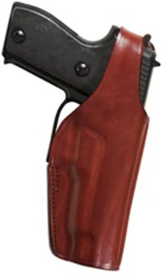BIANCHI Model 19L Thumbsnap Suede-Lined Leather Belt Slide Holster