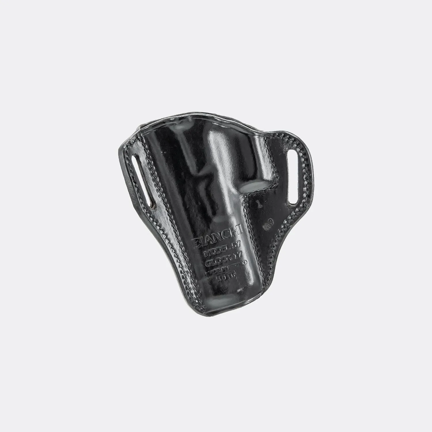 BIANCHI Model 57 Remedy Open-Top Full-Grain Leather Belt Slide Holster