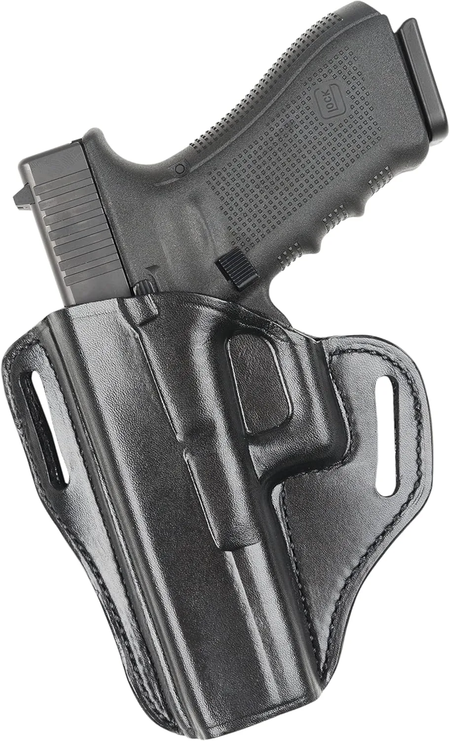 BIANCHI Model 57 Remedy Open-Top Full-Grain Leather Belt Slide Holster