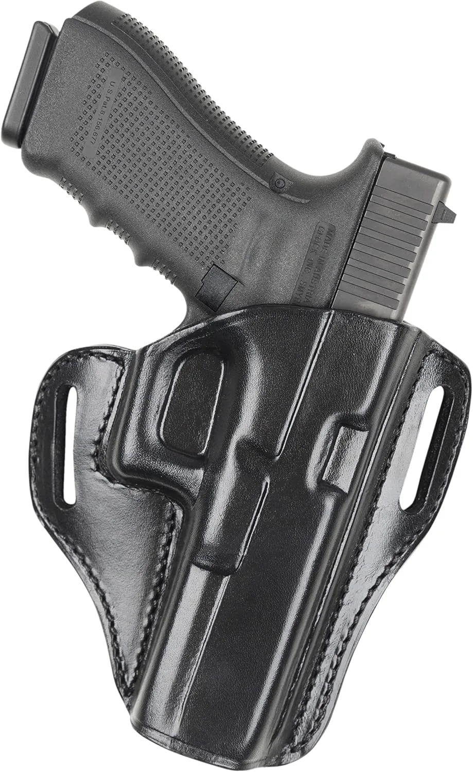 BIANCHI Model 57 Remedy Open-Top Full-Grain Leather Belt Slide Holster