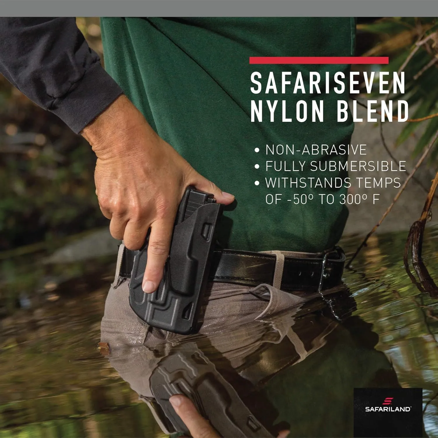 SAFARILAND 7280 7TS SLS Mid-Ride Level II SafariSeven Duty Holster