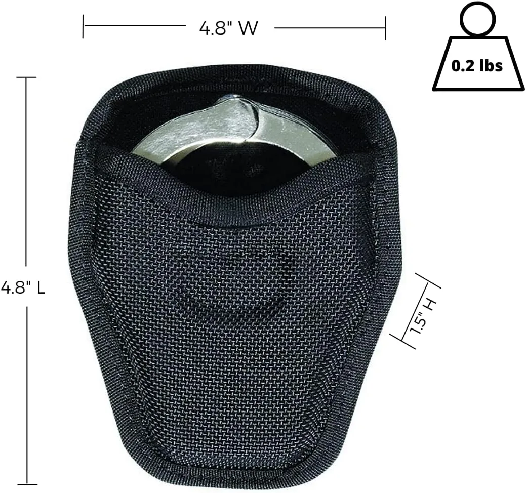 Bianchi Accumold, 7334 Open Cuff Case Black Fits: One Pair Standard Handcuffs 22964 Fits: One Pair Standard Handcuffs 22964
