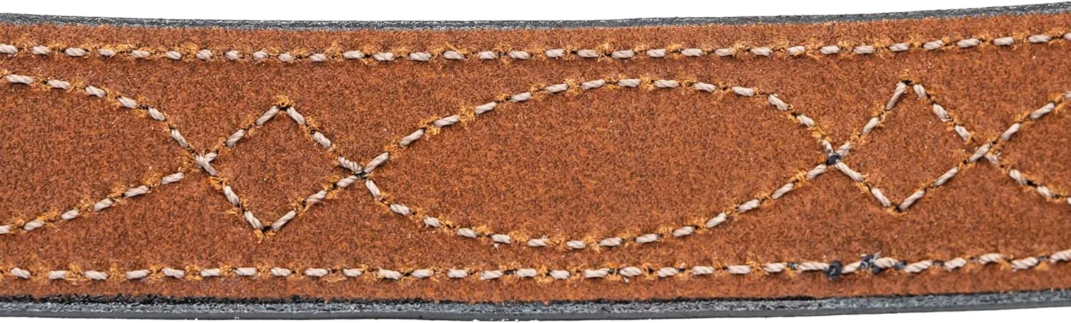 BIANCHI B12 Reversible Fancy Stitched Full-Grain Leather Belt