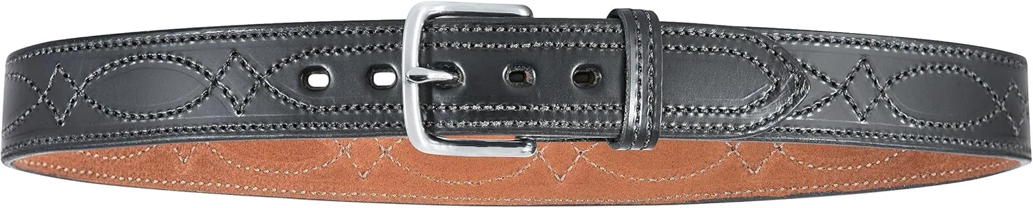 BIANCHI B12 Reversible Fancy Stitched Full-Grain Leather Belt