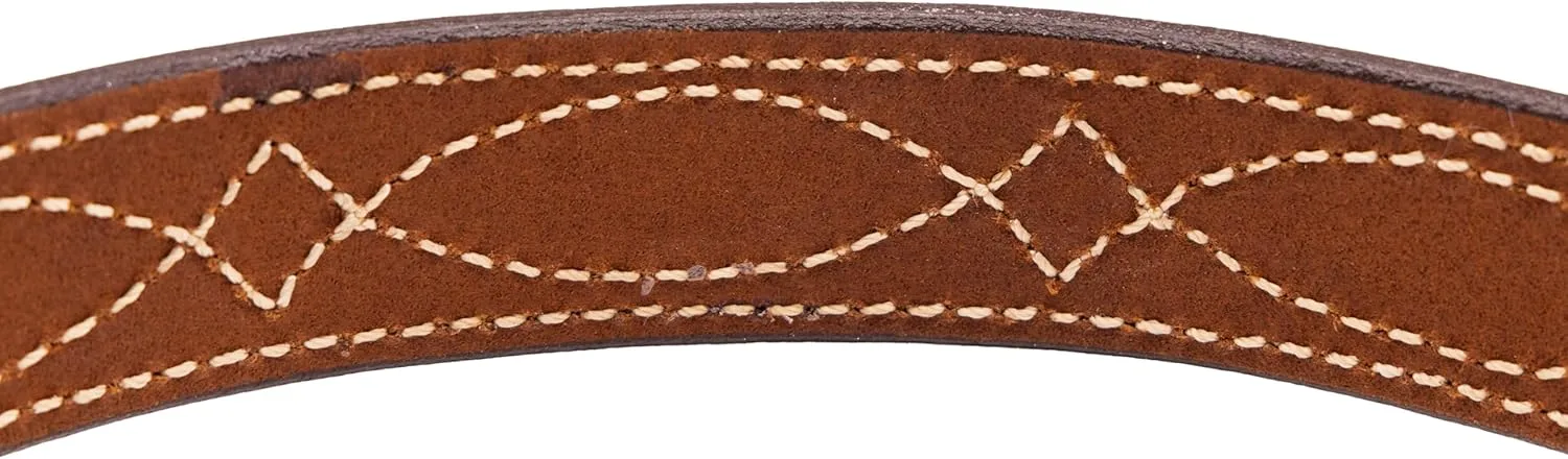 BIANCHI B12 Reversible Fancy Stitched Full-Grain Leather Belt