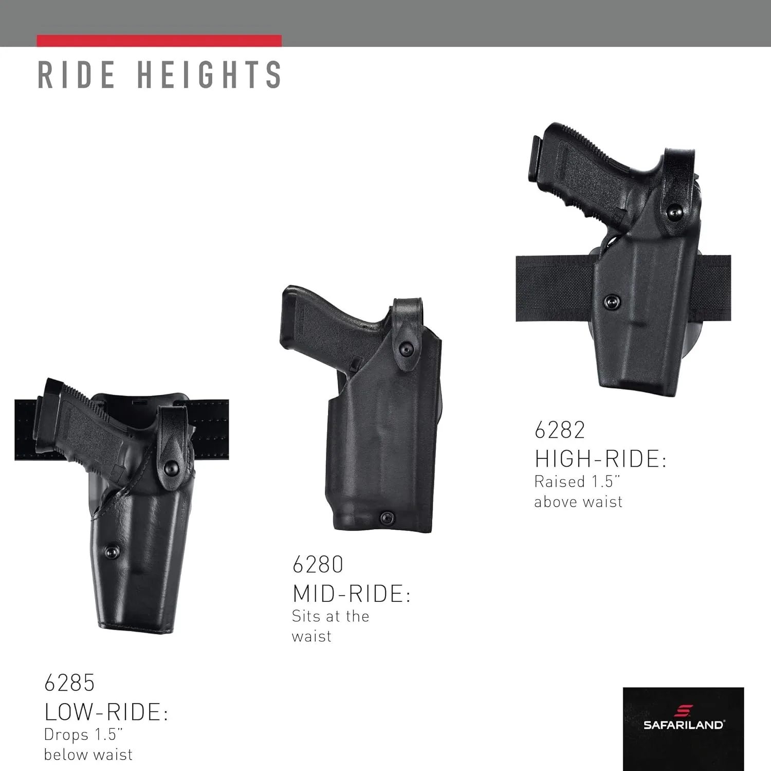 SAFARILAND 6280 SLS Mid-Ride Level II Retention Duty Holster for S&W M&P 9/.40 with Light
