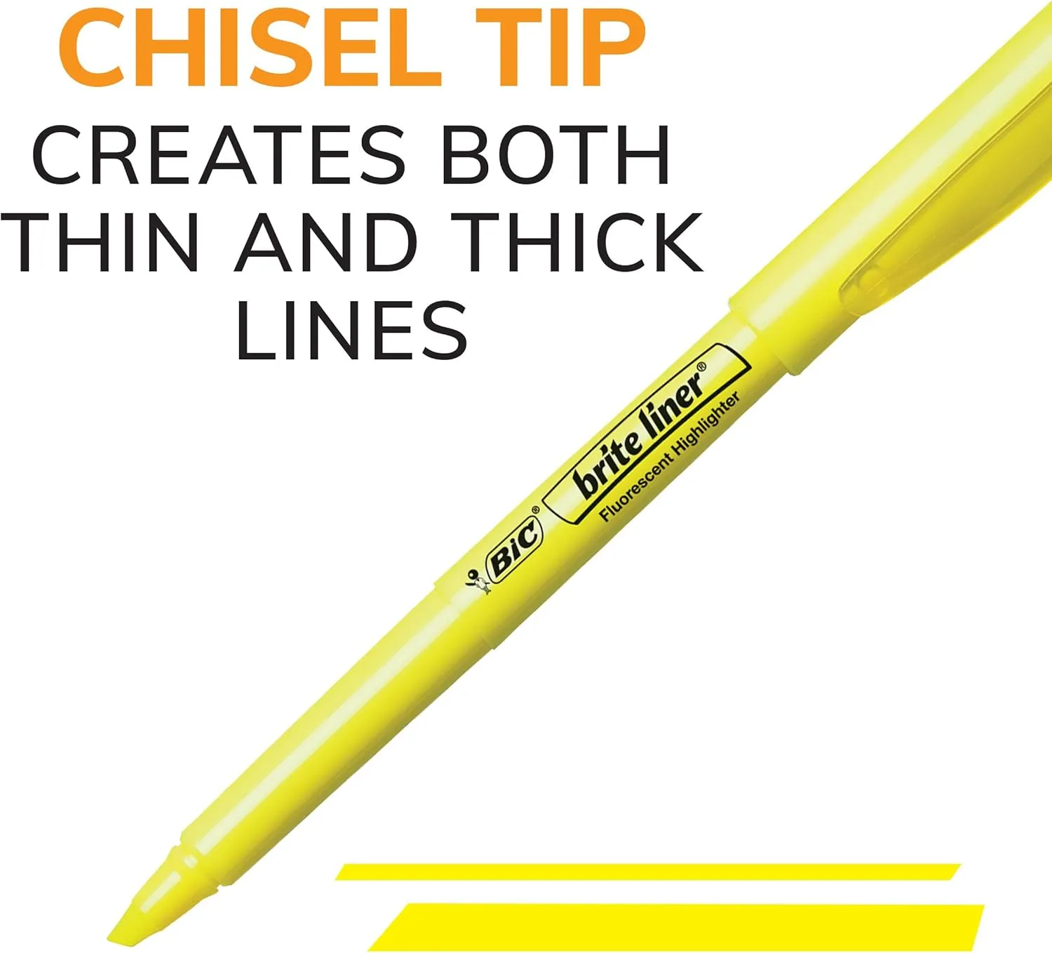 BIC Brite Liner Highlighters, Chisel Tip