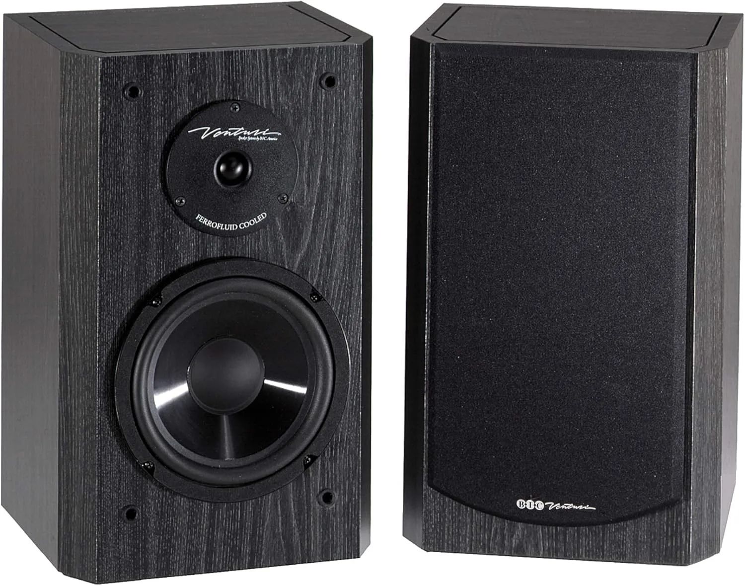 BIC America DV62si Bookshelf Speakers (Pair, Black)