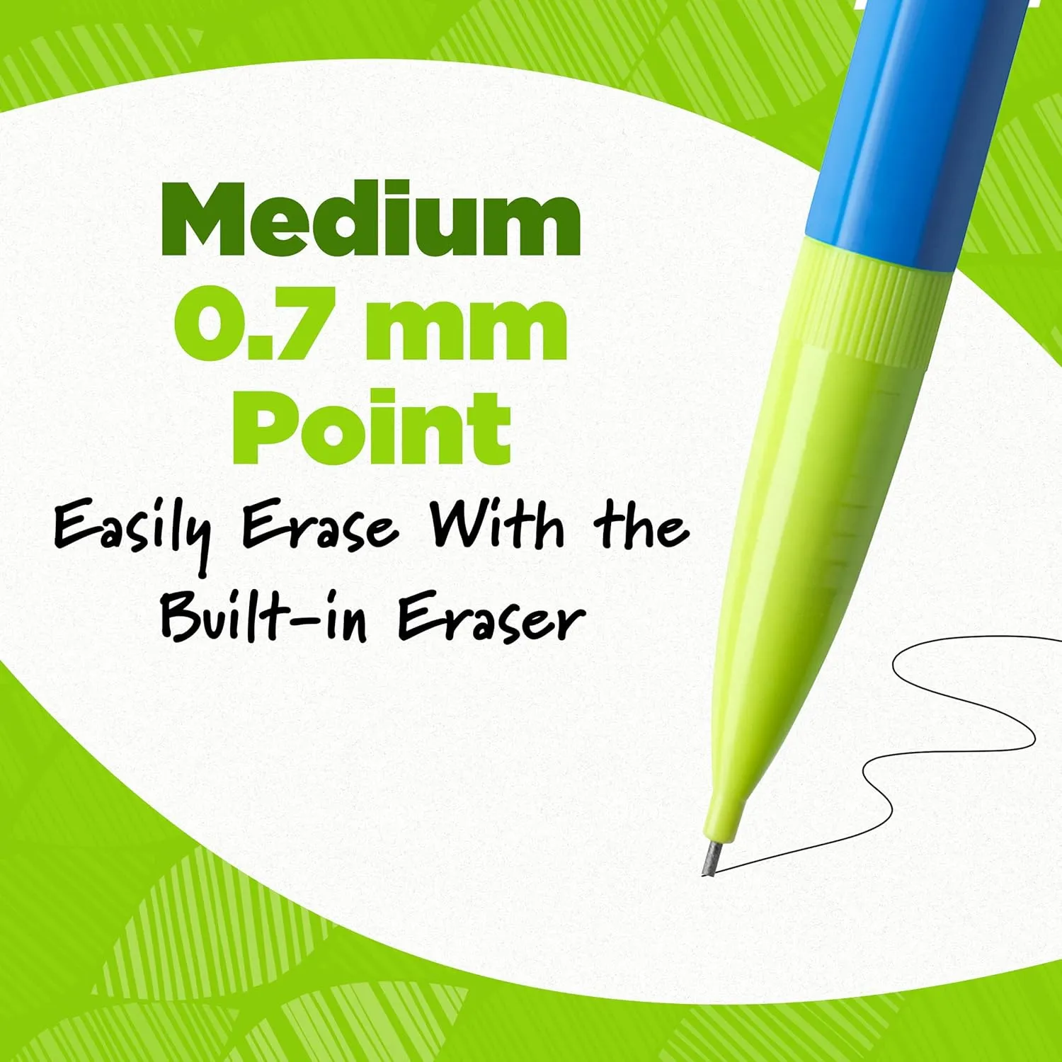 BIC Ecolutions Mechanical Pencils, 0.7 mm #2, 12 Count, Assorted Barrels