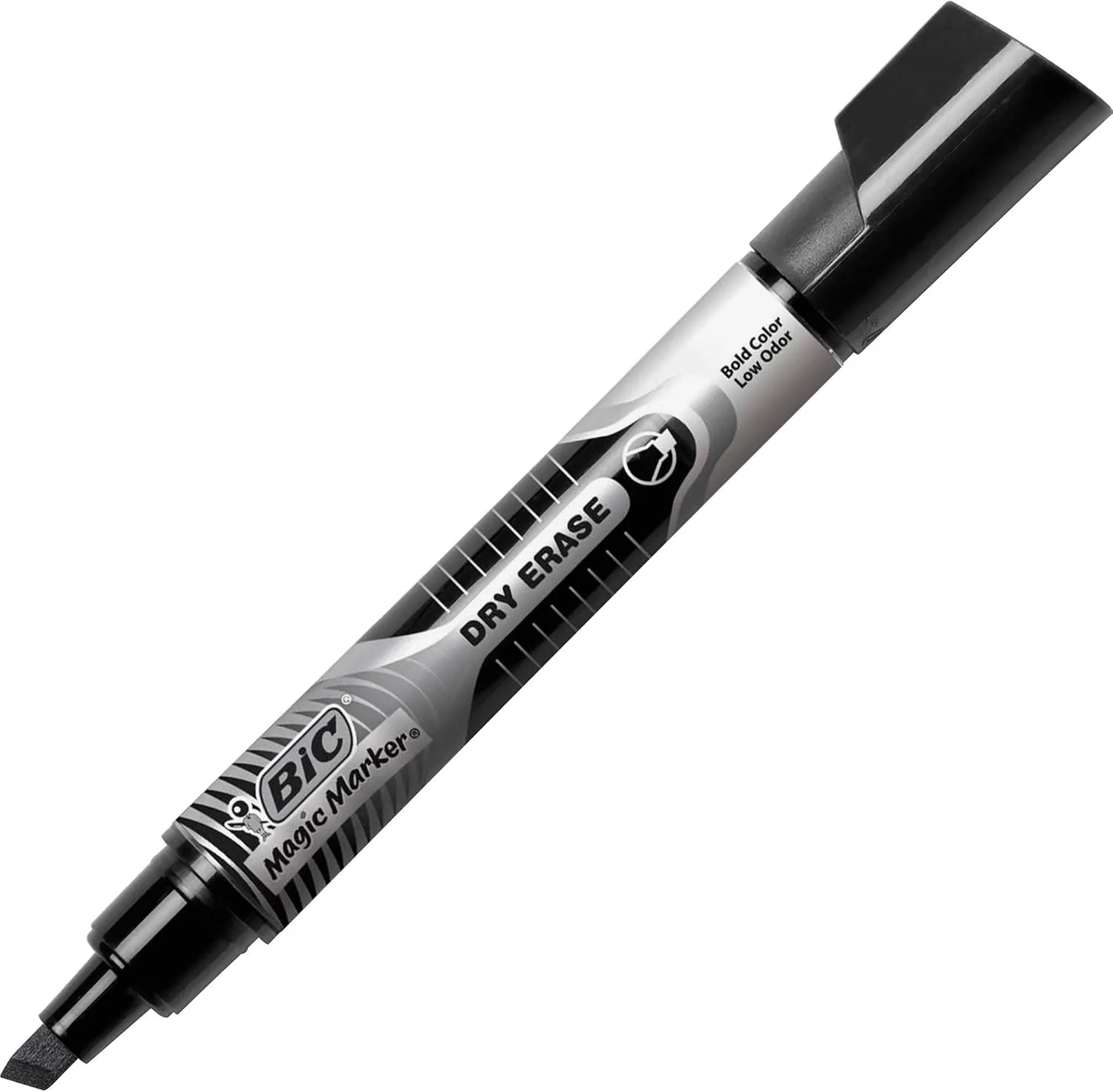BIC Intensity Advanced Low Odor Dry-Erase Markers, Chisel Tip, Assorted, Pack of 4