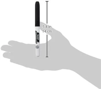 BIC Intensity Black Low Odor Dry Erase Markers, Fine Tip, 12-Count