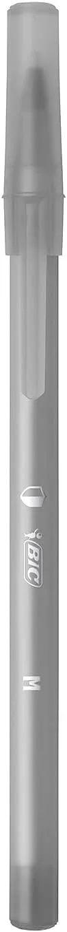 BIC PrevaGuard Round Stic Ballpoint Pen With Built-in Protection To Suppress Bacteria Growth, Medium Point (1.0 mm), Black