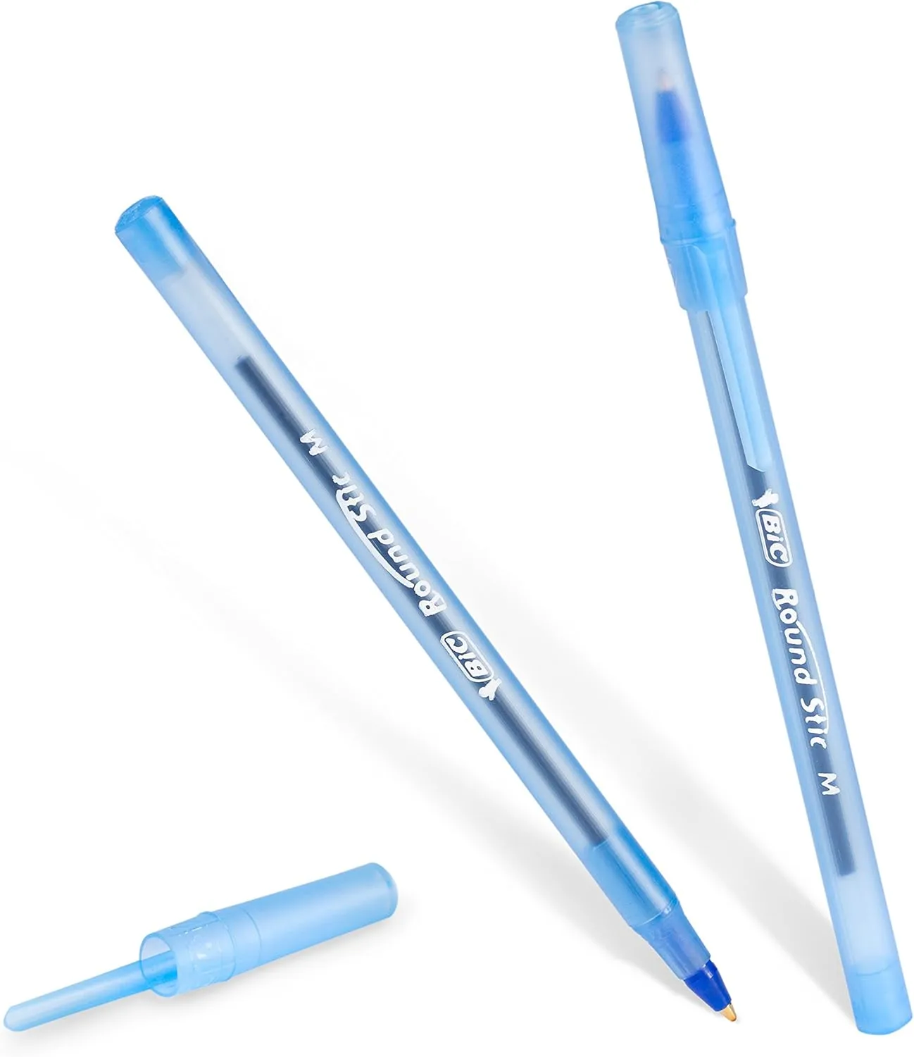 BIC Round Stic Xtra Life Blue Ballpoint Pens, Medium Point (1.0mm), 36-Count Pack of Bulk Pens