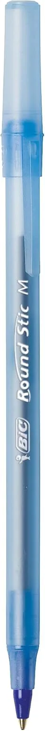 BIC Round Stic Xtra Life Blue Ballpoint Pens, Medium Point (1.0mm), 36-Count Pack of Bulk Pens