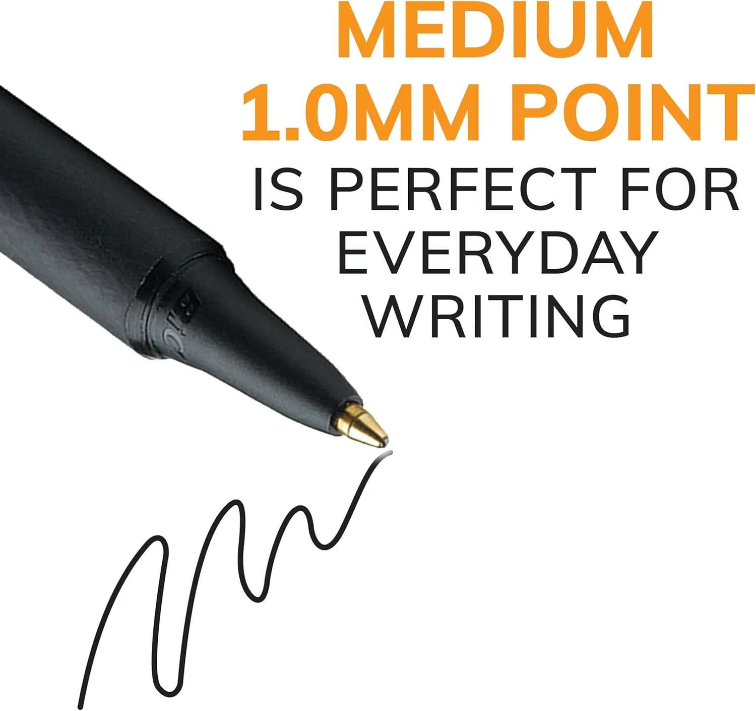 BIC Soft Feel Retractable Ballpoint Pens, Medium Point (1.0 mm)