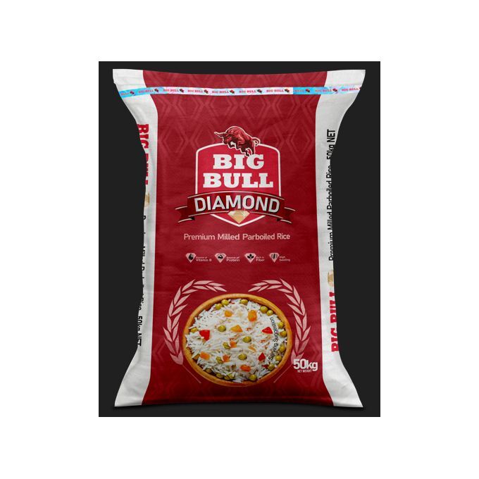 BIG BULL DIAMOND PARBOILED RICE(LONG GRAIN) 50KG