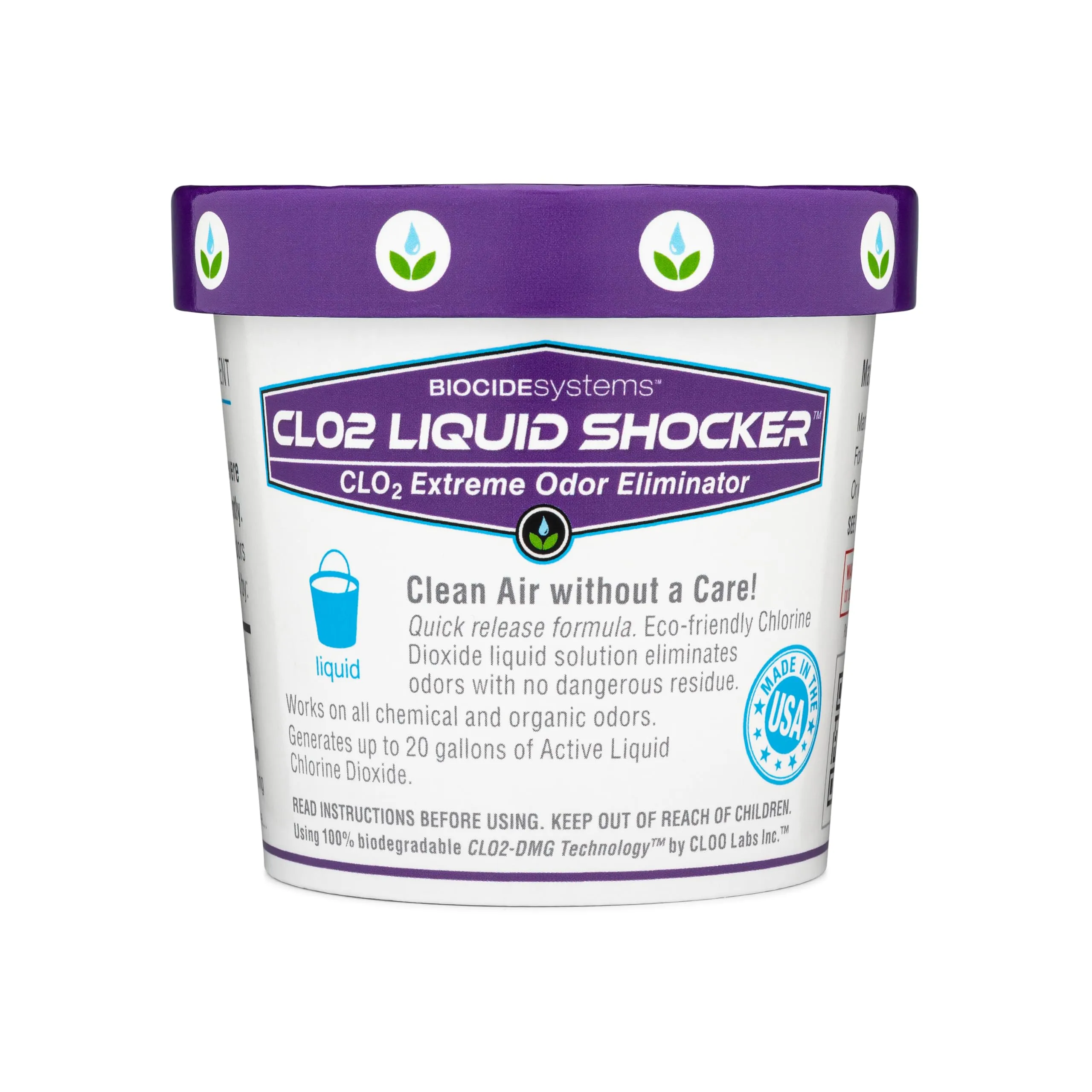 Biocide Systems Liquid Shocker Odor Eliminator, Unscented, Makes Up to 20 gal.