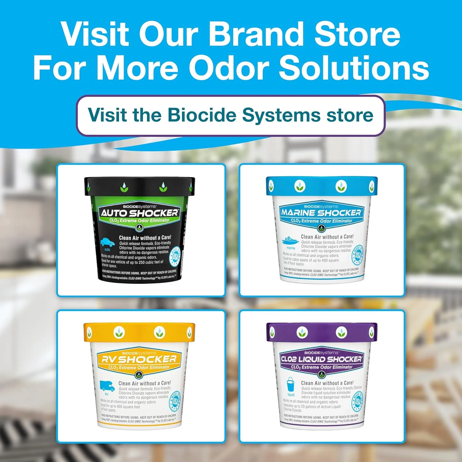 Biocide Systems Liquid Shocker Odor Eliminator, Unscented, Makes Up to 20 gal.