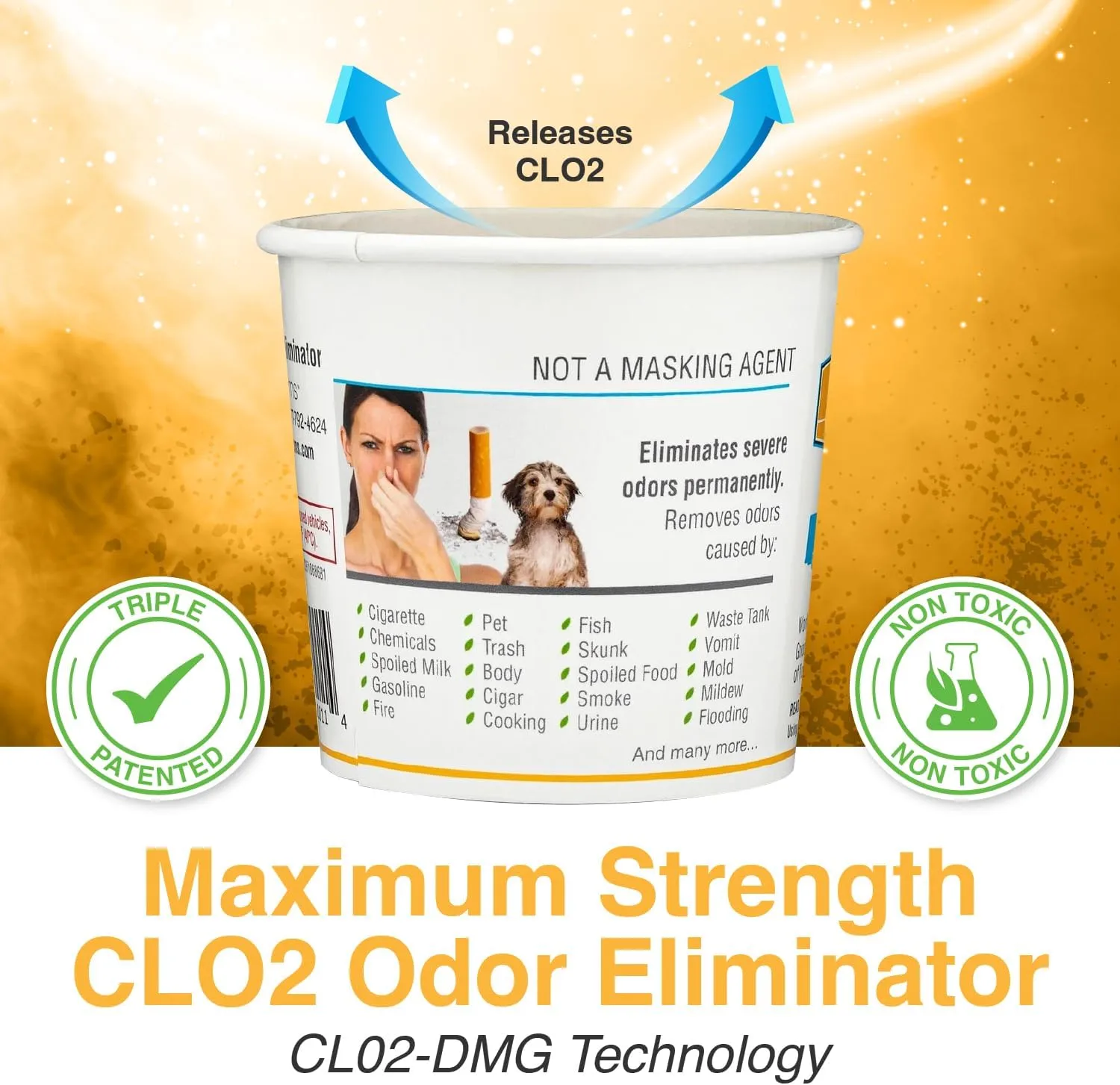 Biocide Systems RV Shocker Odor Eliminator for Camper & Trailer — Up to 400 sq ft