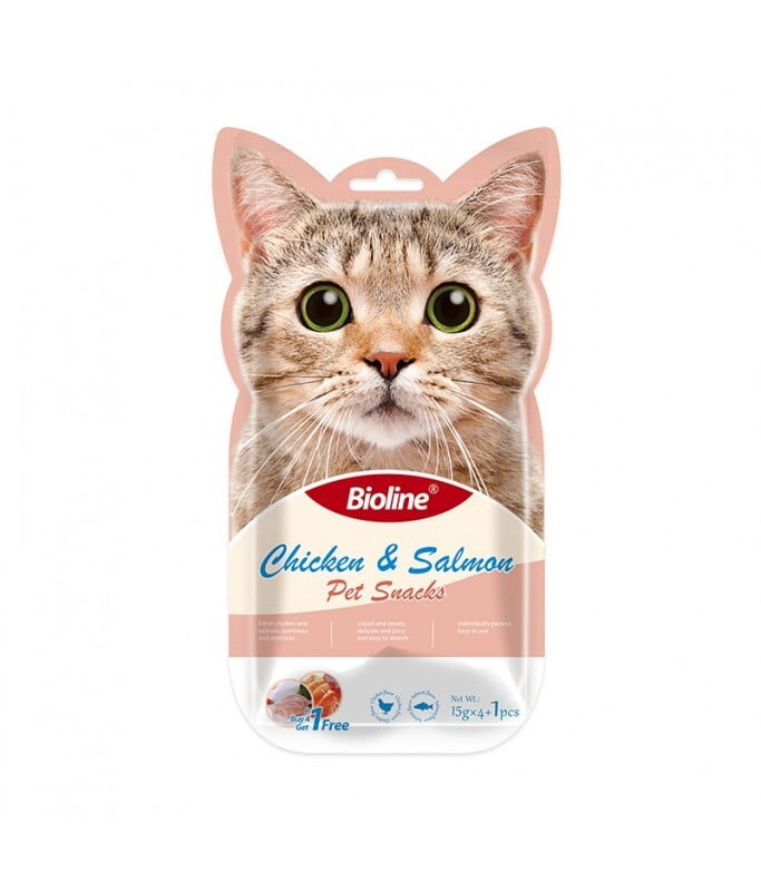 Bioline Cat Treats - 5x15g Bioline Cat Treats - 5x15g