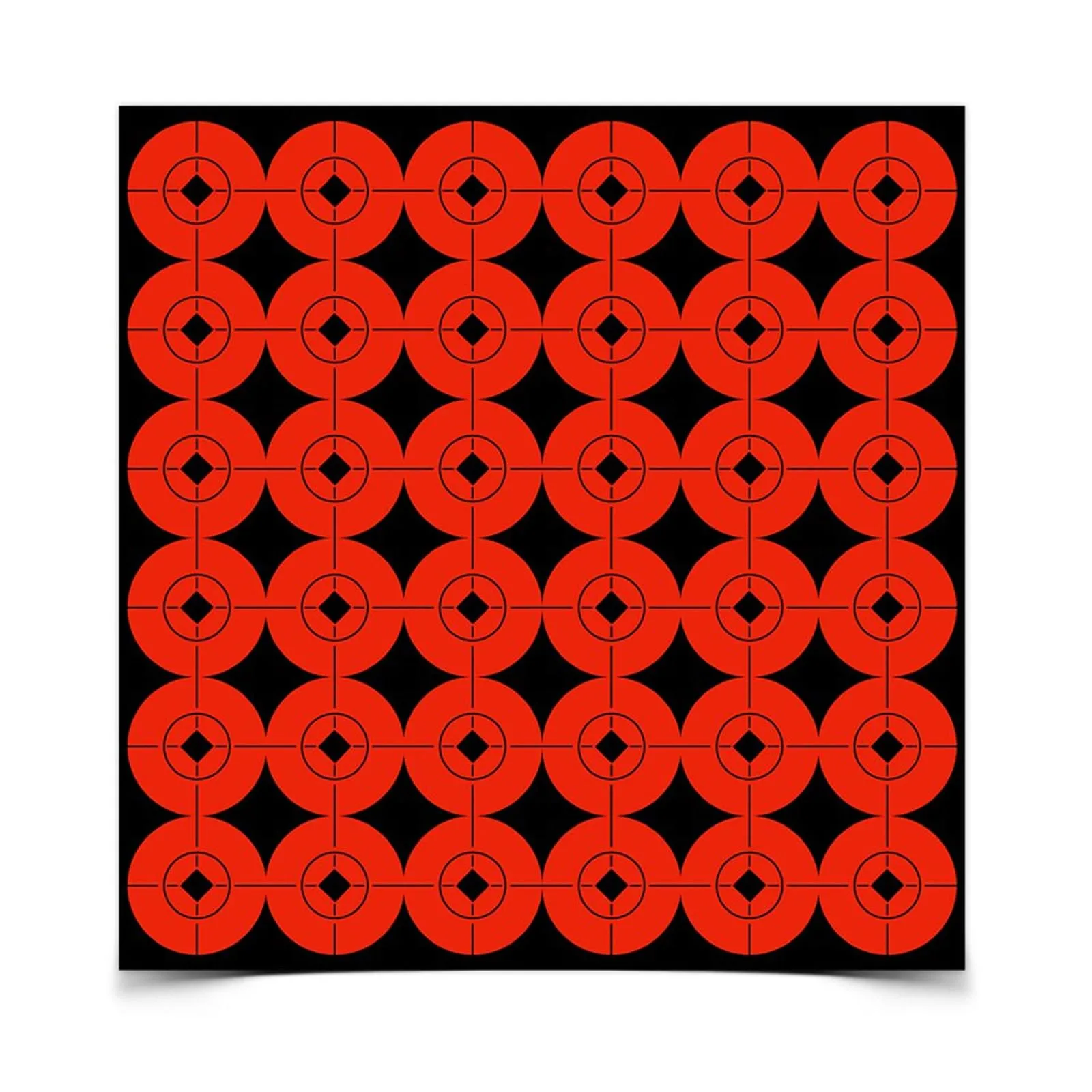Birchwood Casey Target Spots Orange High-Contrast Self-Adhesive Bull's-Eye Paper Targets