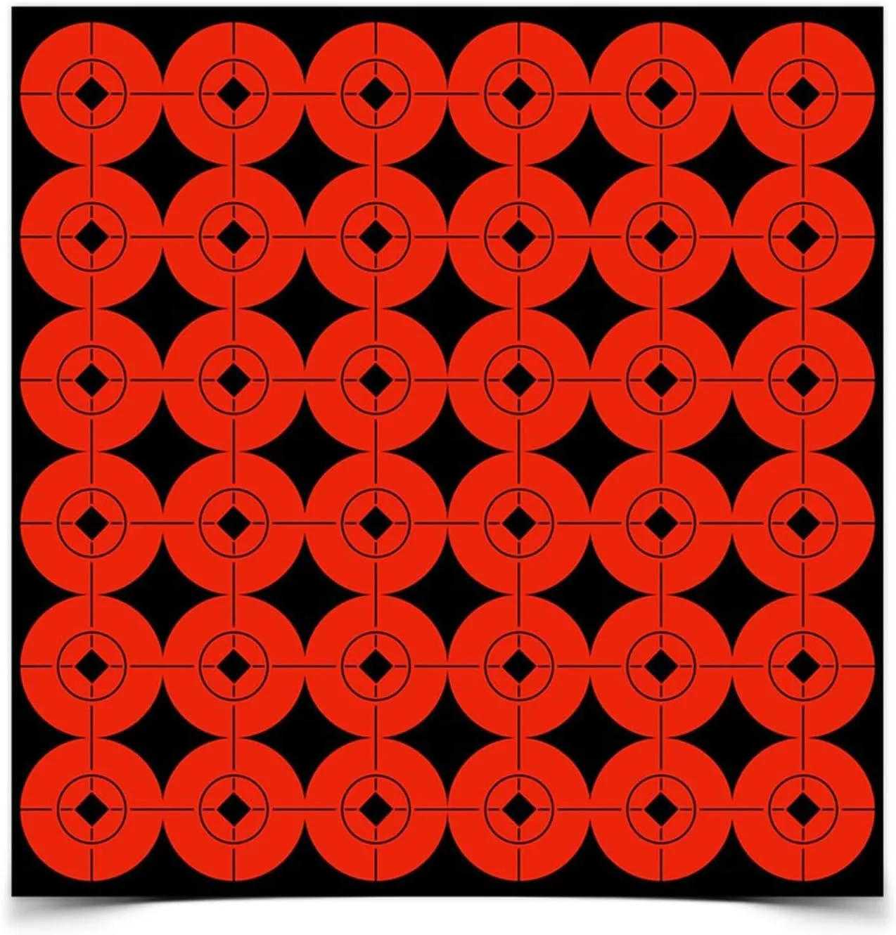 Birchwood Casey Target Spots Orange High-Contrast Self-Adhesive Bull's-Eye Paper Targets