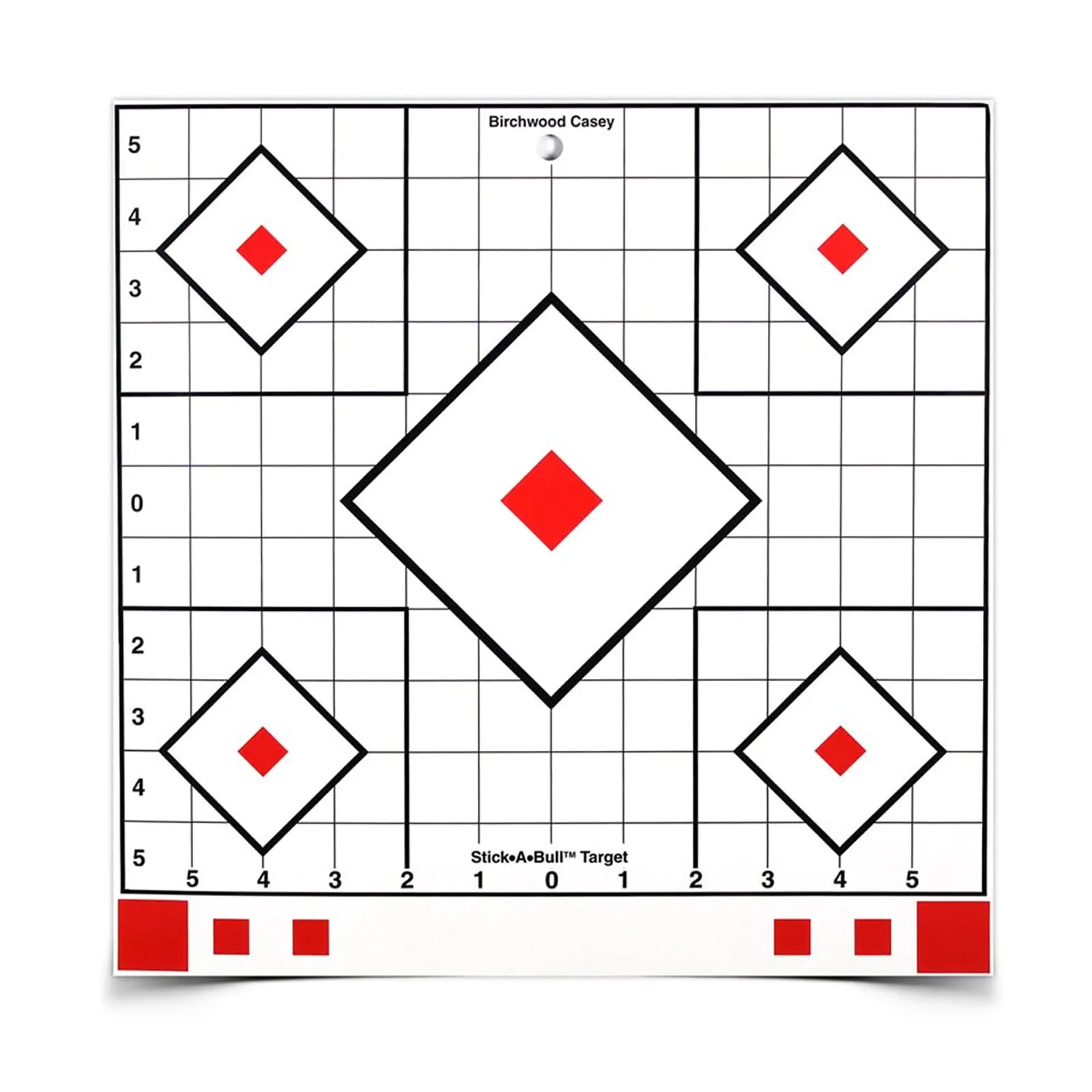 Birchwood Casey Stick-A-Bull 12-Inch Self-Adhesive Paper Shooting Targets for Short or Long Range Practice | Repair Pasters