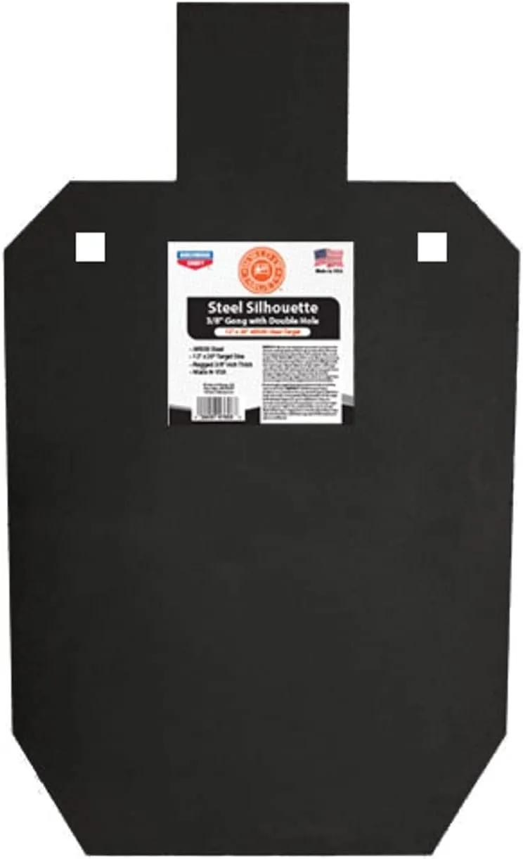 BIRCHWOOD CASEY World of Targets Steel Durable Versatile 3/8" Thick 12" x 20" Silhouette Shooting Target