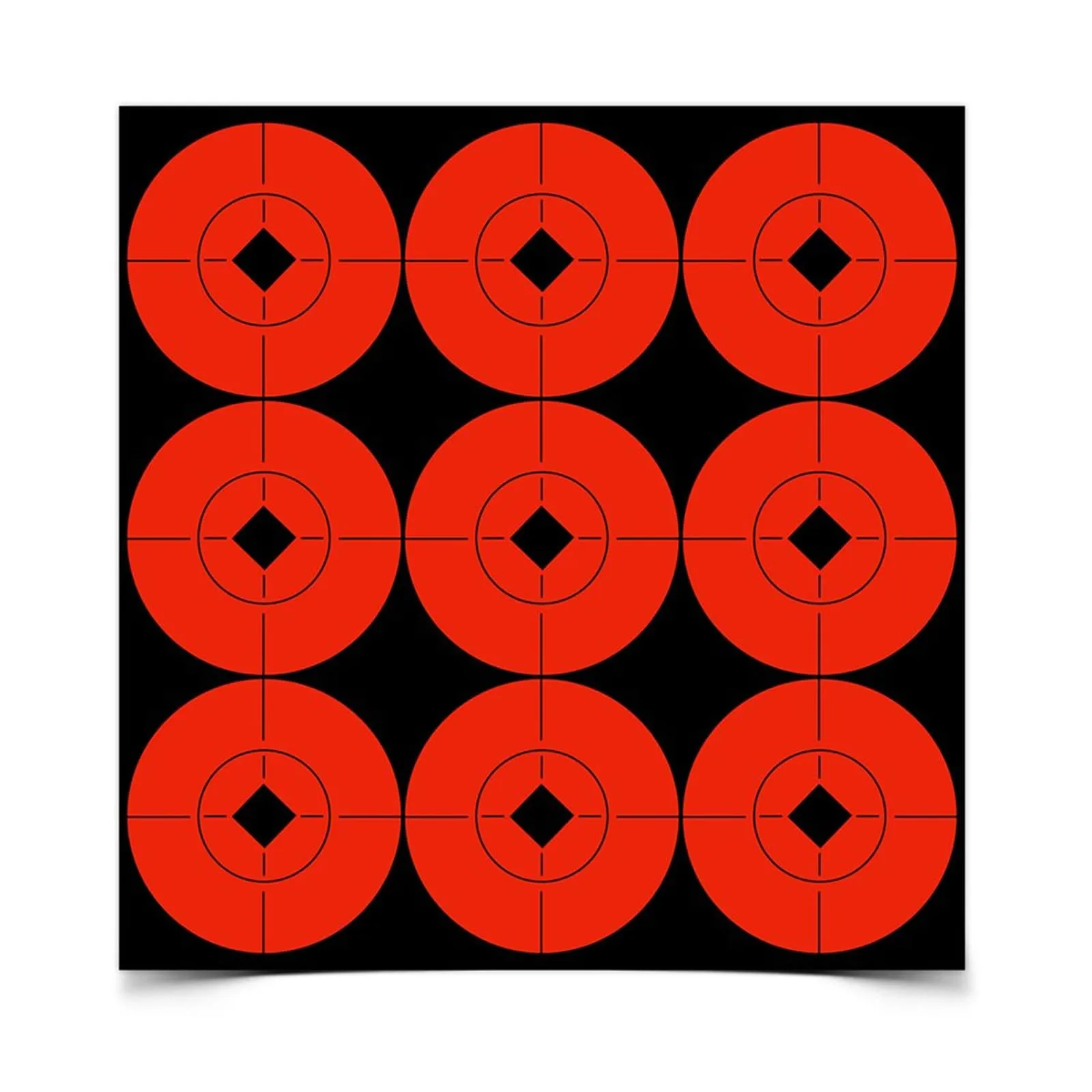 Birchwood Casey Target Spots Orange High-Contrast Self-Adhesive Bull's-Eye Paper Targets
