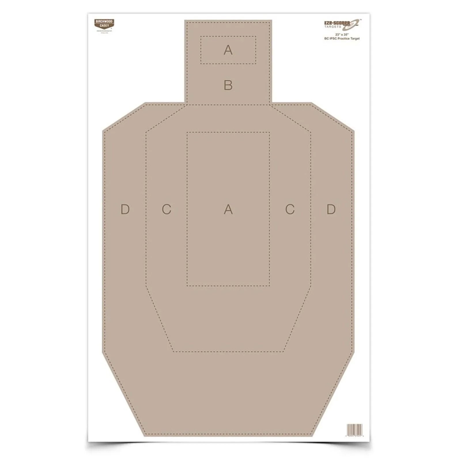 Birchwood Casey 23" x 35" Eze-Scorer IPSC Practice Paper Targets