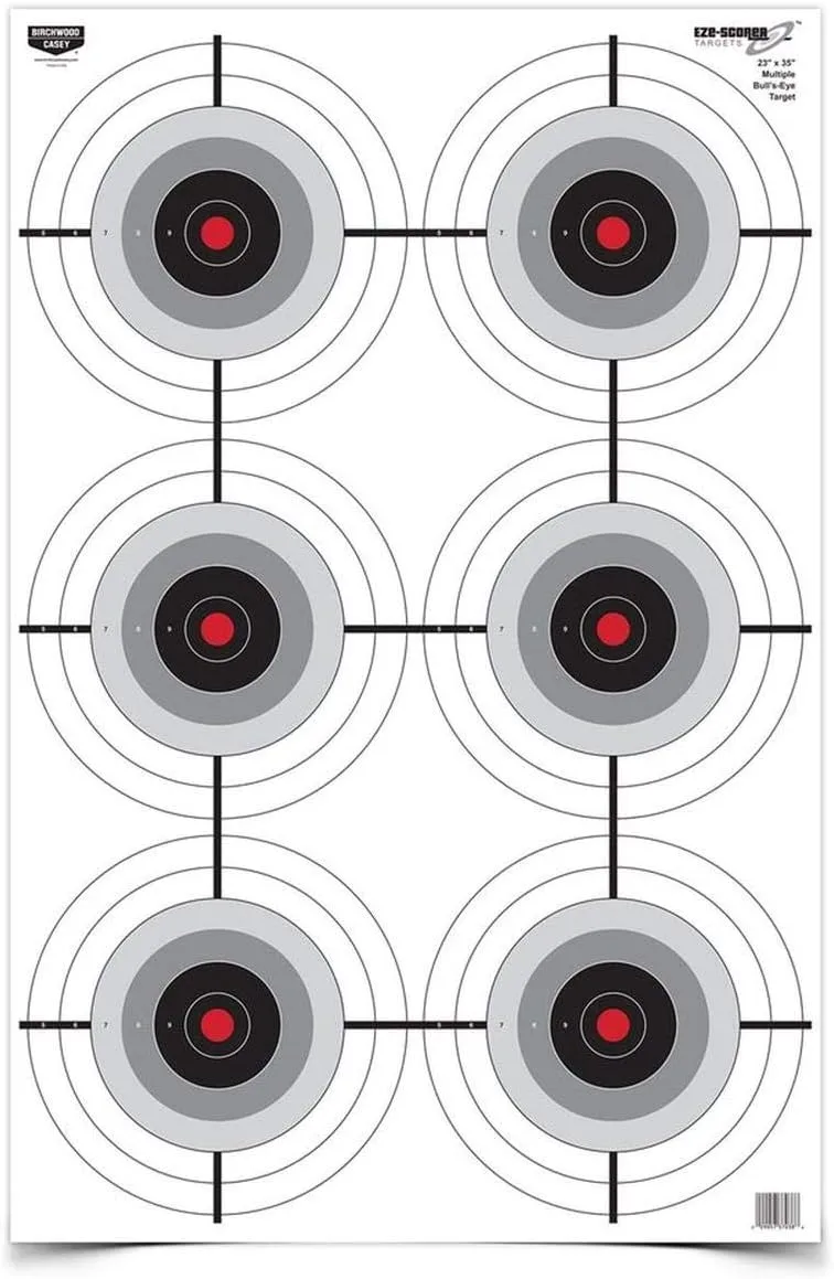 Birchwood Casey Eze-Scorer Multiple Bull's-Eye Paper Targets